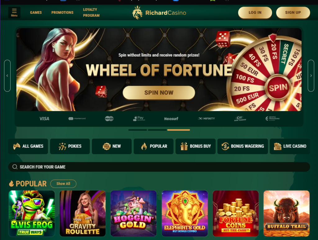 Richard Online Casino Bonuses